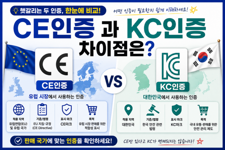CE인증과 KC인증의 차이점, 국가별 인증 차이 총정리 2 CE인증 KC인증 차이점 썸네일