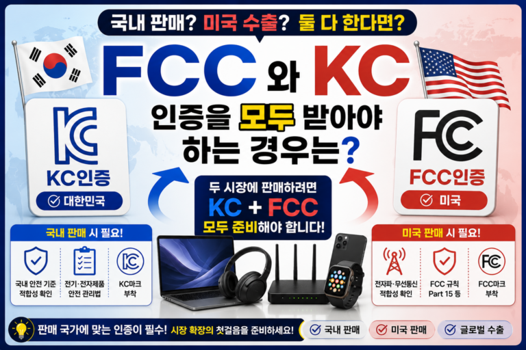 FCC와 KC인증을 모두 받아야 할까? 국내 판매, 미국 수출 기준 총정리 6 FCC와 KC인증 기준 썸네일