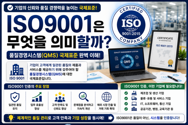 ISO9001이란 무엇일까? 품질경영시스템의 의미와 인증 목적 총정리 3 ISO9001 의미 썸네일