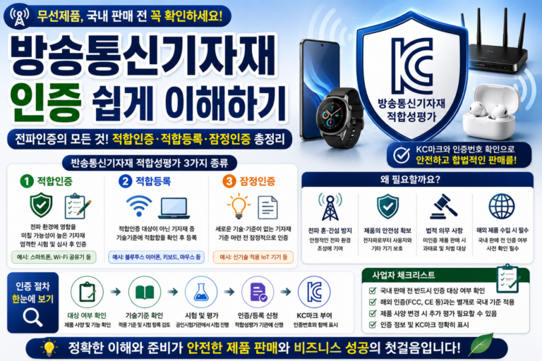 방송통신기자재 인증 쉽게 이해하기|전파인증·적합인증·적합등록 총정리 3 방송통신기자재 인증 썸네일