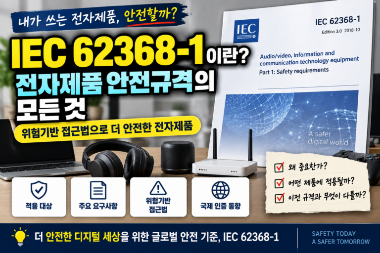IEC 62368-1이란? 전자제품 안전규격의 위험기반 접근법 이해하기 1 IEC 62368-1 전자제품 안전 가이드 썸네일