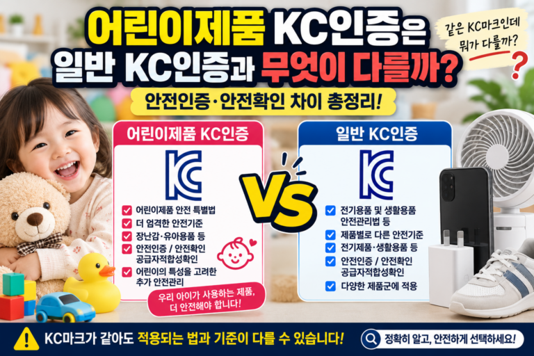 어린이제품 KC인증은 일반 KC인증과 무엇이 다를까? 안전인증·안전확인 차이 총정리 6 어린이제품 KC인증 차이점 썸네일