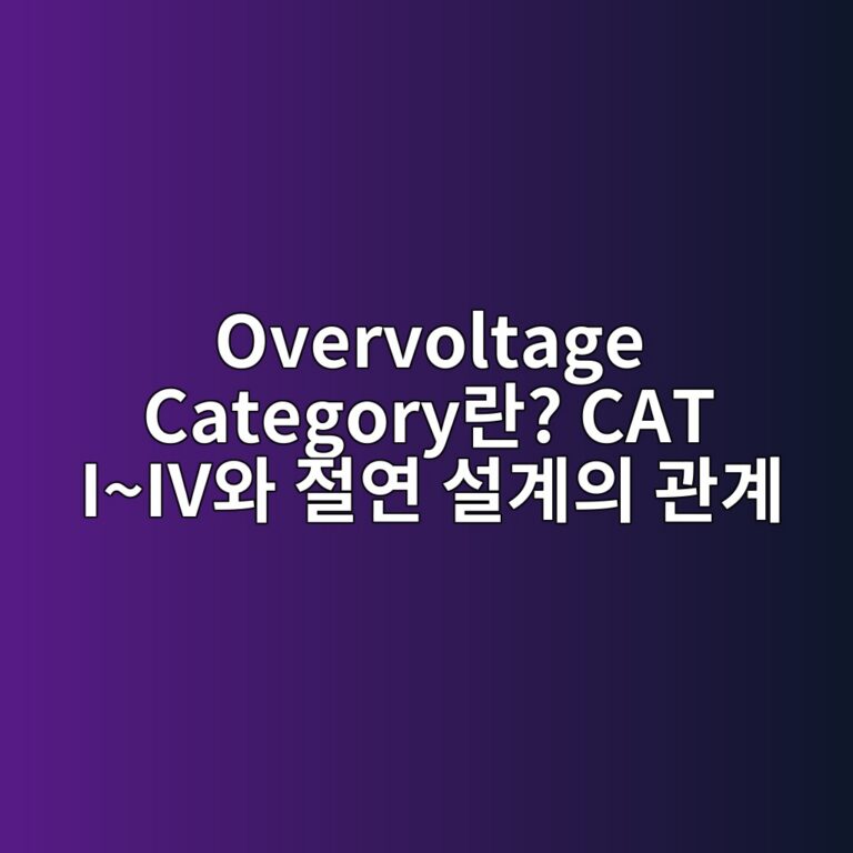 Overvoltage Category란? CAT I~IV와 절연 설계의 관계 2 Overvoltage Category란? CAT I~IV와 절연 설계의 관계 - Generated Thumbnail